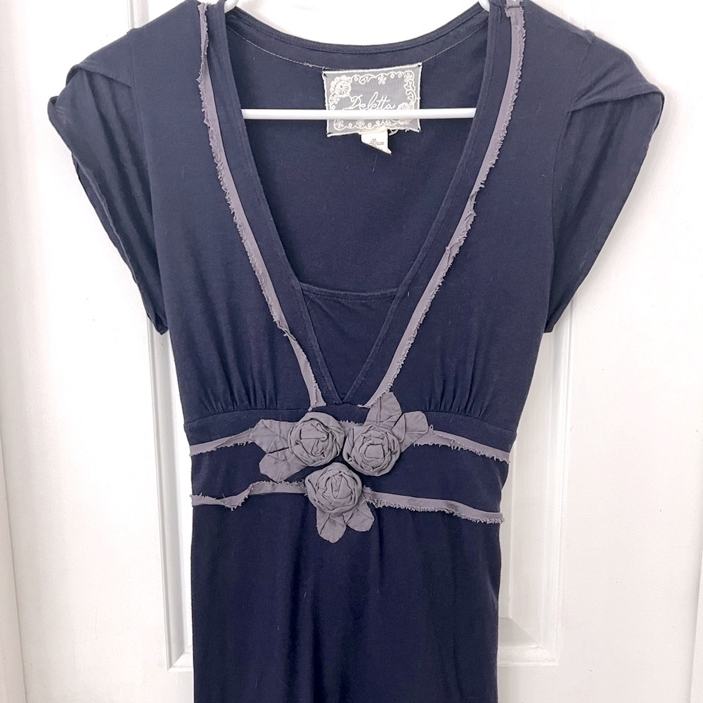 Anthropologie Deletta purple shirt XS